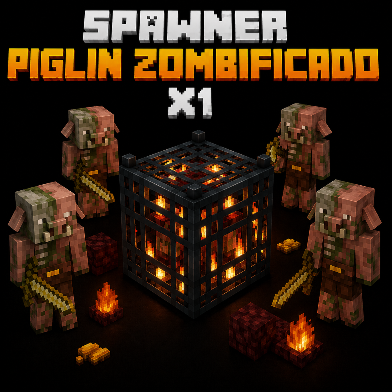 SPAWNER PIGLIN ZOMBIFICADO X1