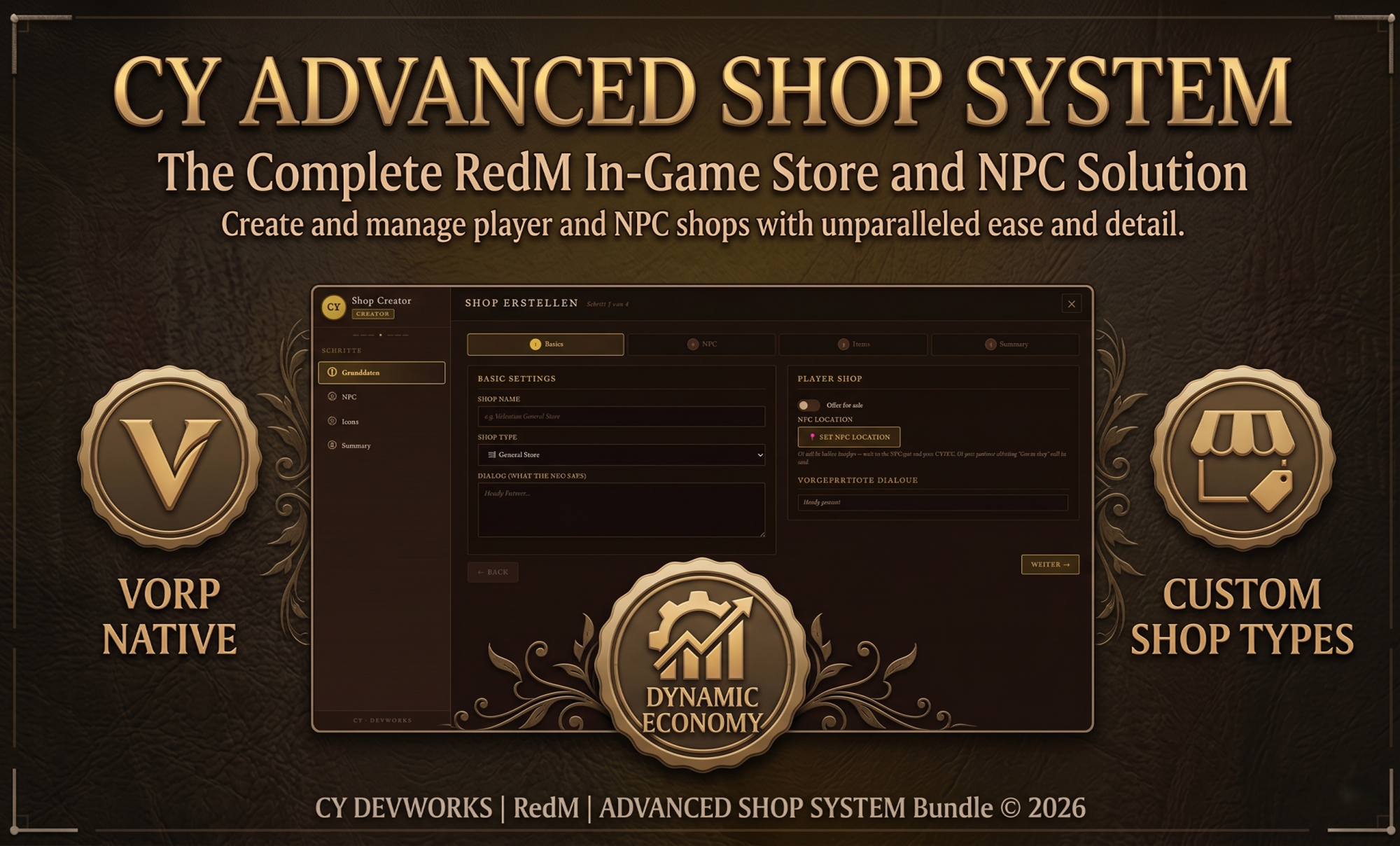 🏪 CY-ShopCreator  The Ultimate Shop Creation & Management System for RedM & VORP Core