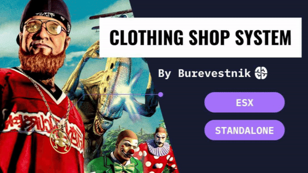 [Clothing shop system]esx standalone {OPEN}