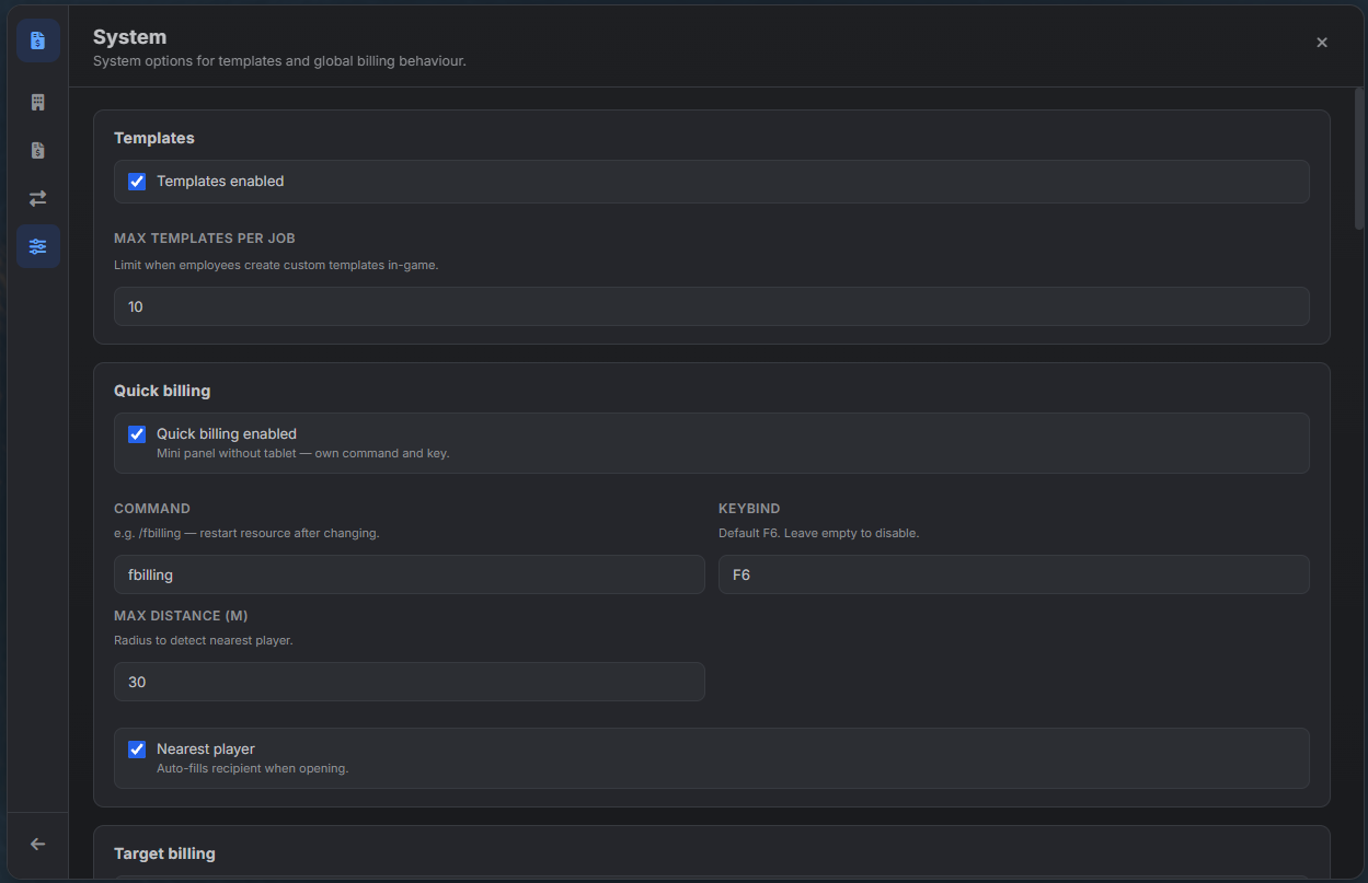 BILLING CREATOR