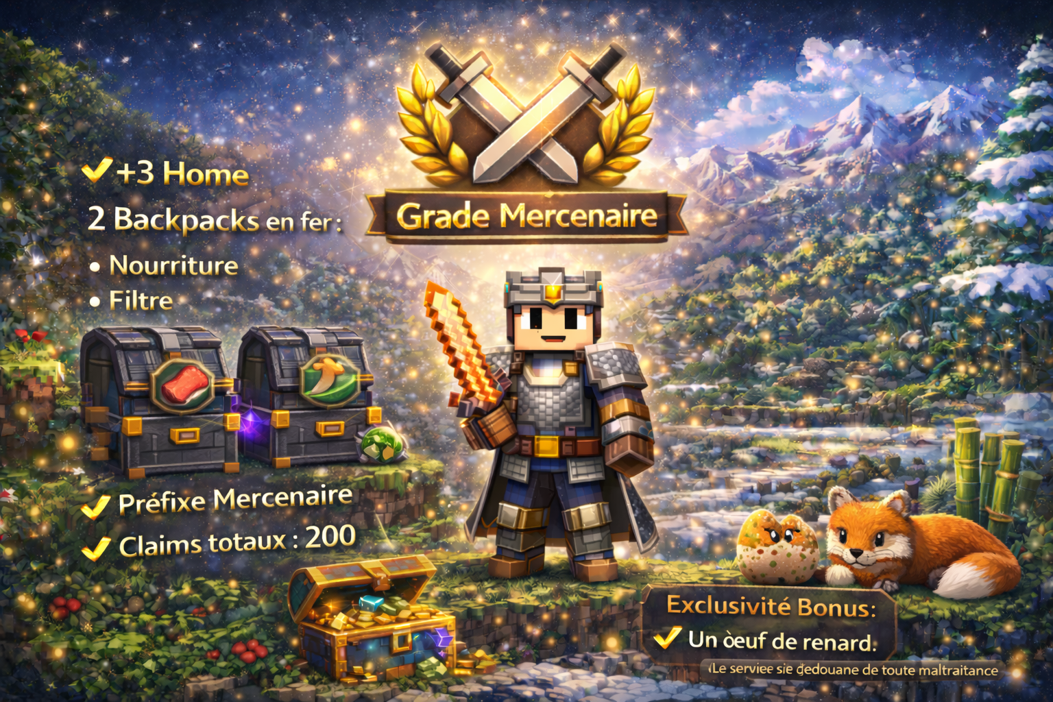 MERCENAIRE (3mois)