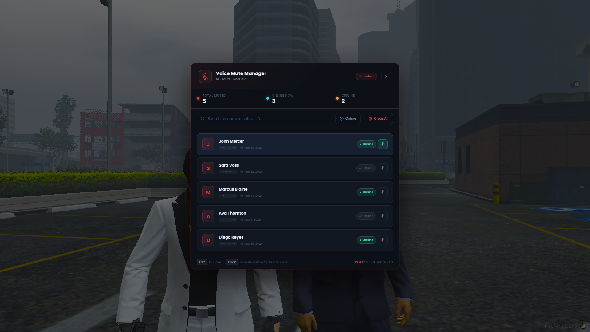RD Mute v2.0 - Advanced Voice Mute System