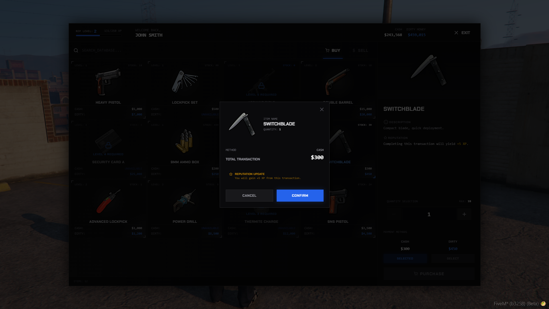 [Black Market (Blue Theme)] QB-CORE QBOX ESX {fa-solid fa-unlock Open Source}