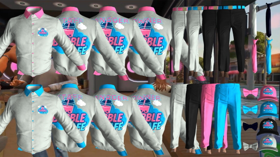 Bubble Cafe Shirts 1 [M+F]