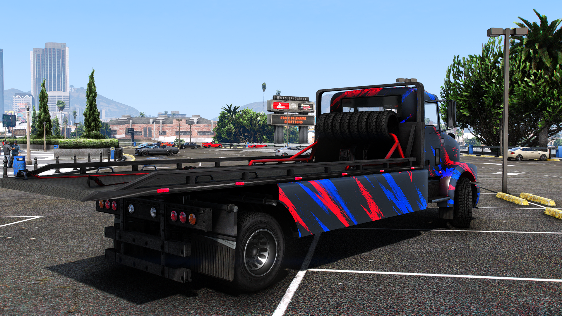 Flatbed SM Motosport support truck