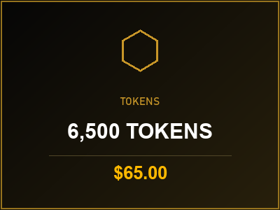6,500 Tokens