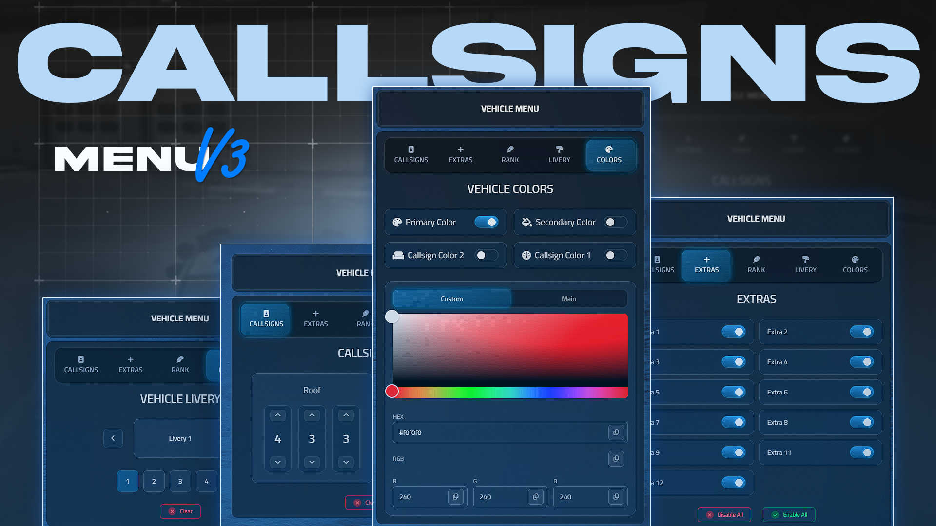 Callsigns System v3