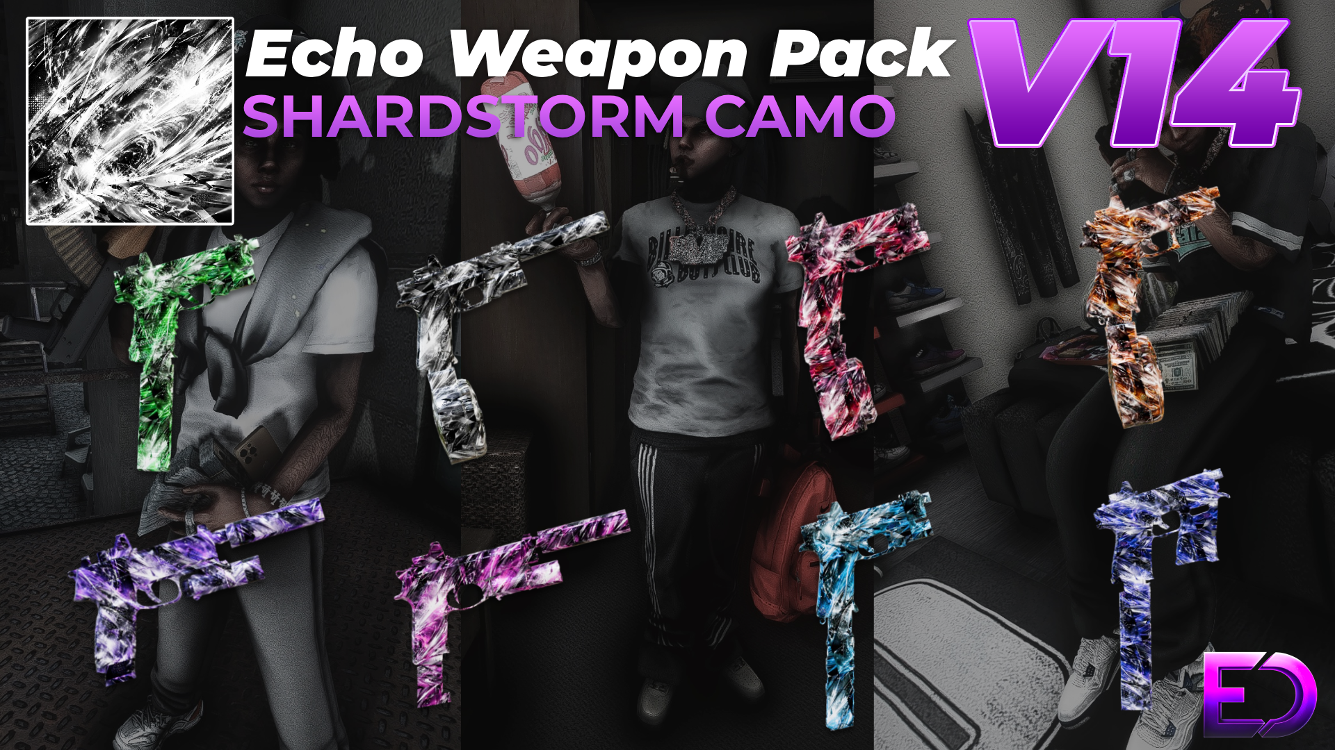 Echo Weapon Pack V14 | SHARDSTORM CAMO