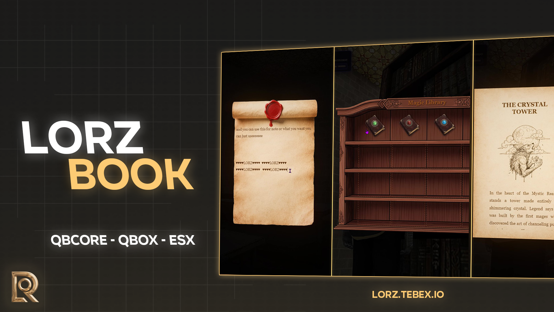 📚 FiveM Book System | LORZ | ✒️ Custom Books, Libraries & Scroll Writing Script