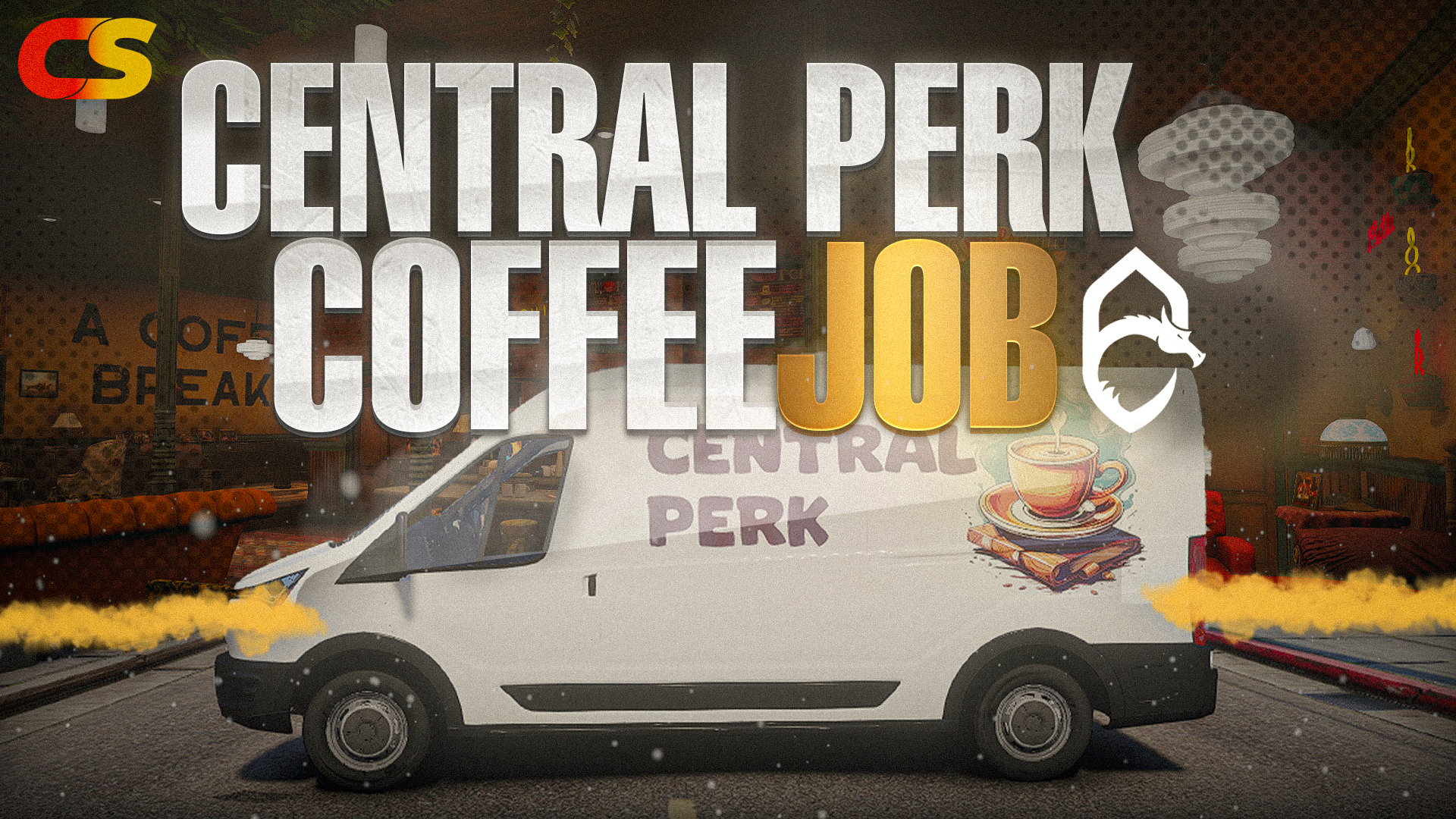 [CENTRAL PERK COFFEE JOB] QBCORE QBOX ESX { SCRIPT}