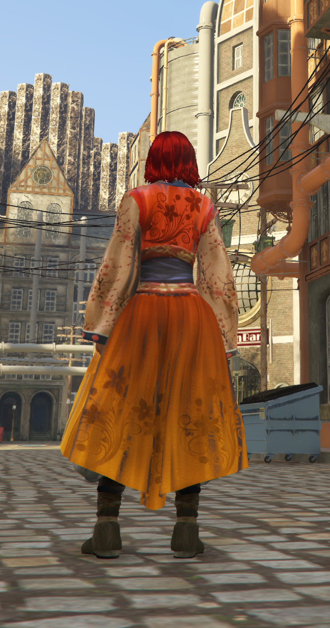 Crimson Lotus Battle Kimono