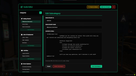 Server Guidebook System for QBox - FACE SCRIPTS