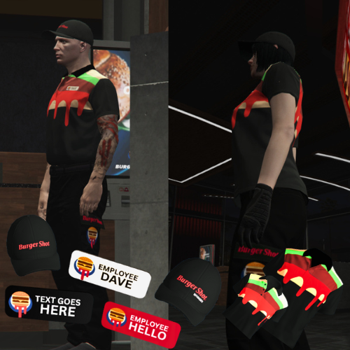 BURGER SHOT MALE AND FEMALE ADD ON