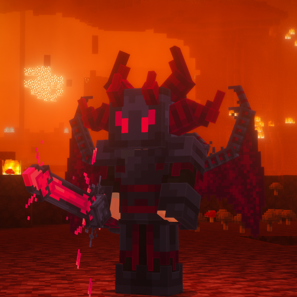 🔥 Crimson Eclipse Set - Solo Armadura + Alas 🔥