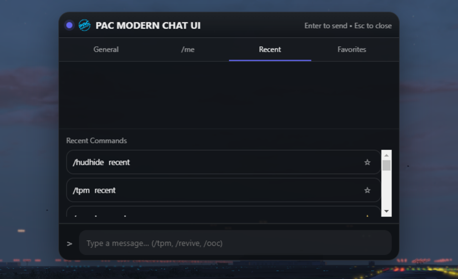 PAC MODERN CHAT