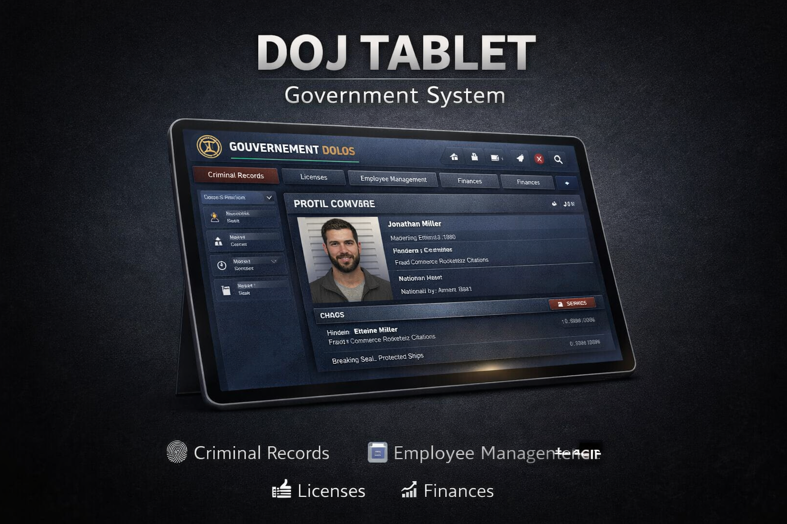 📱 DOJ Tablet