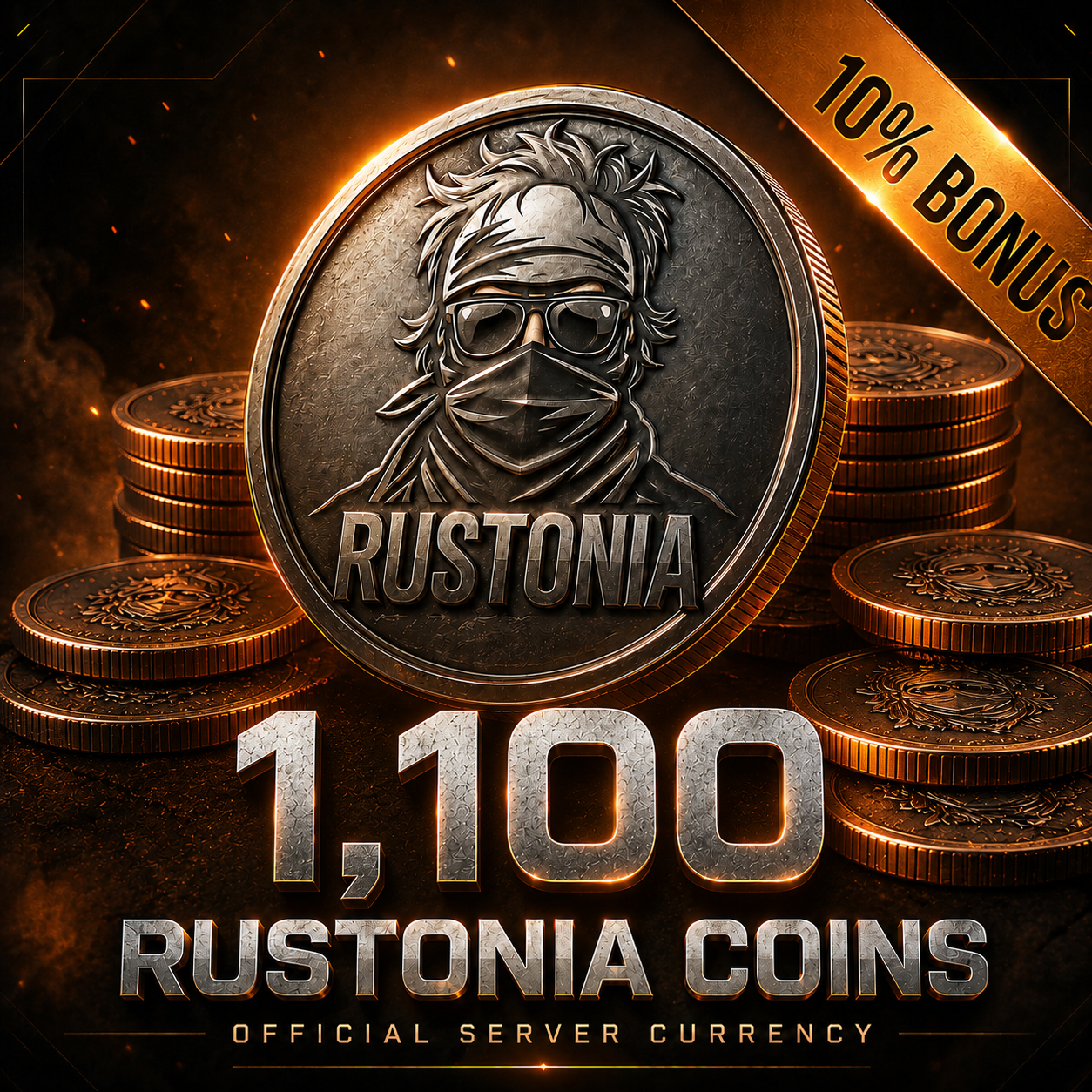 1100 RUSTONIA COINS