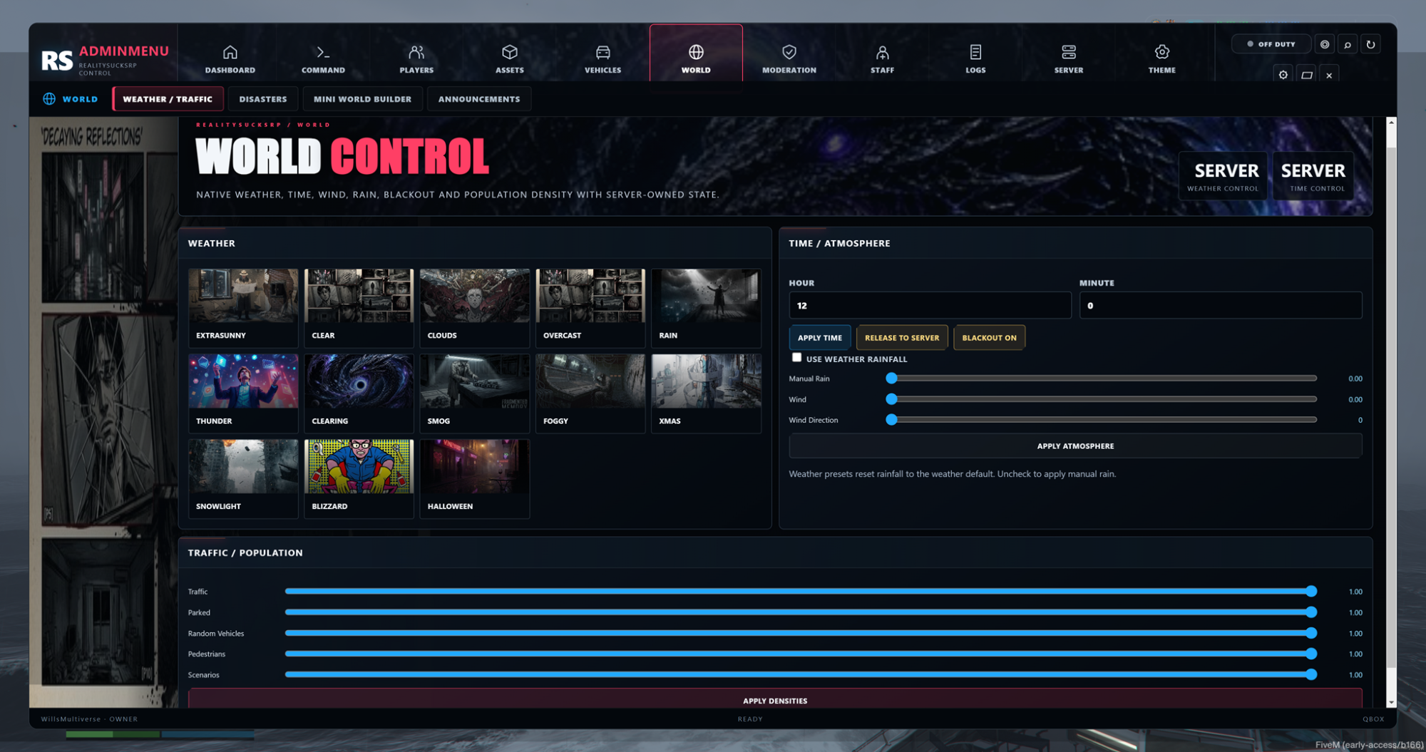 RS Admin Menu — Cinematic FiveM Admin Control Center
