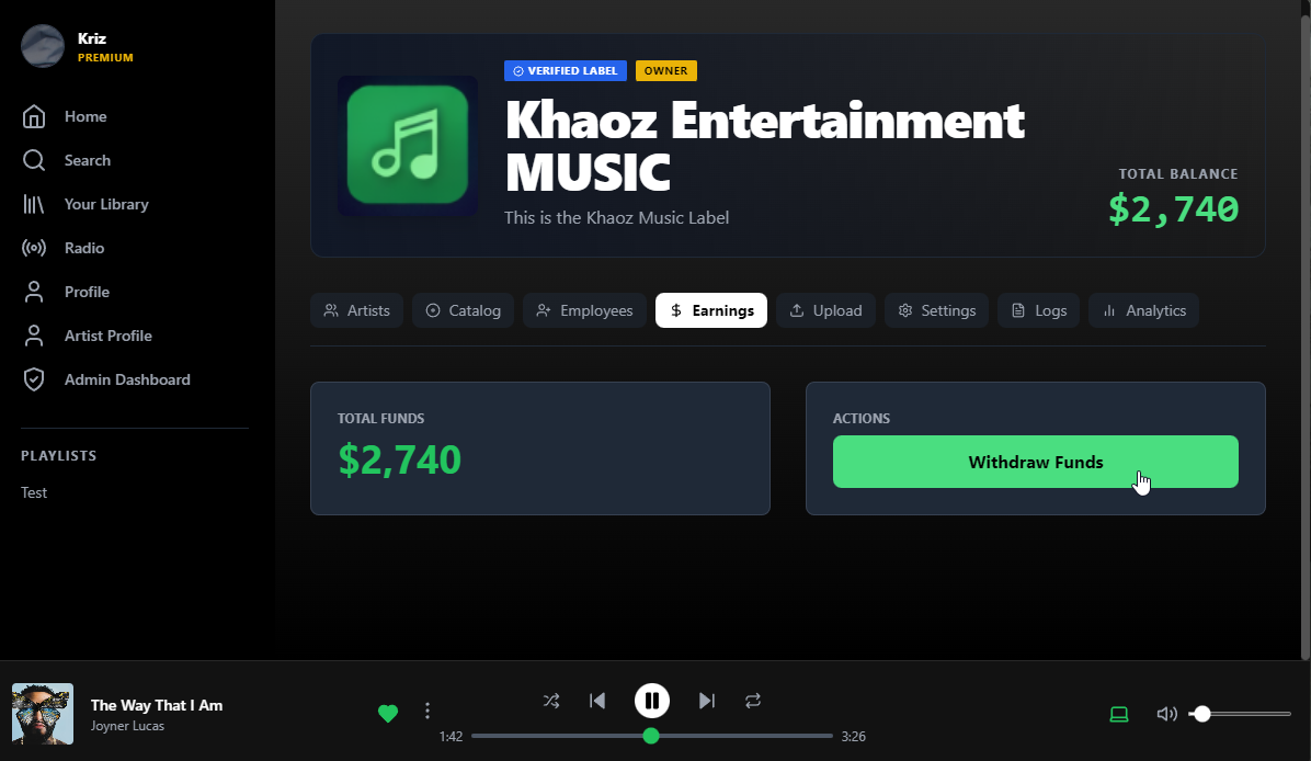 Khaoz Music - The Ultimate Music System [QBCore]