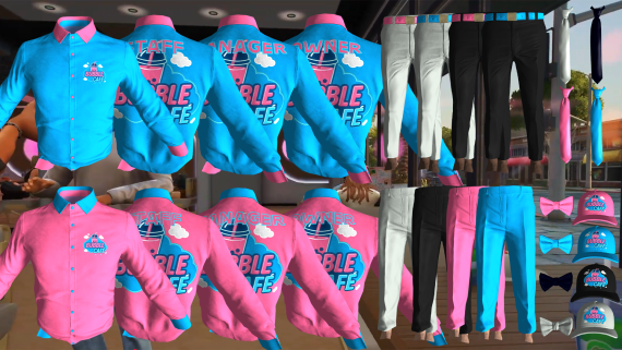 Bubble Cafe Shirts 3 [M+F]