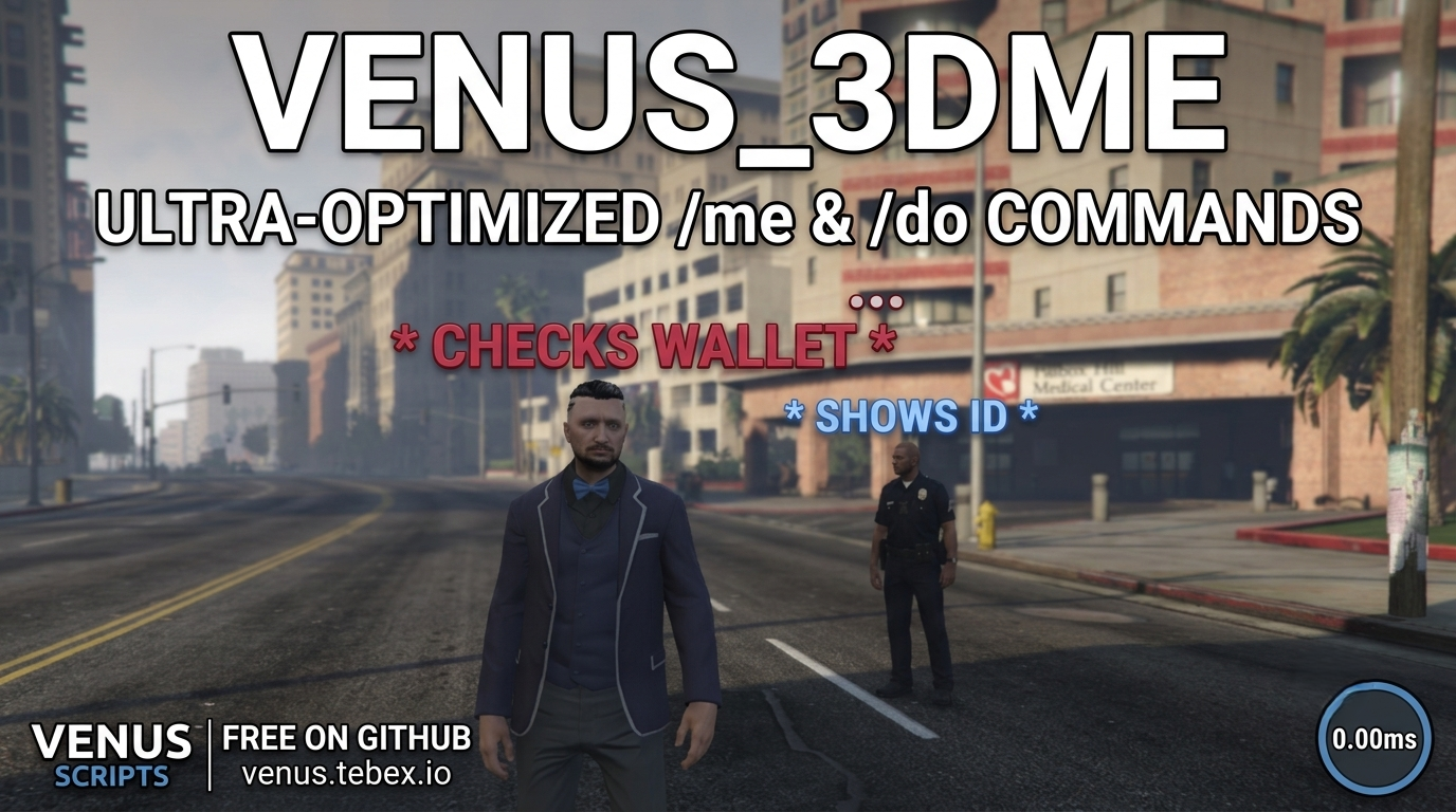 [FREE] VENUS 3D /me & /do | Ultra-Optimized & Dynamic Typing