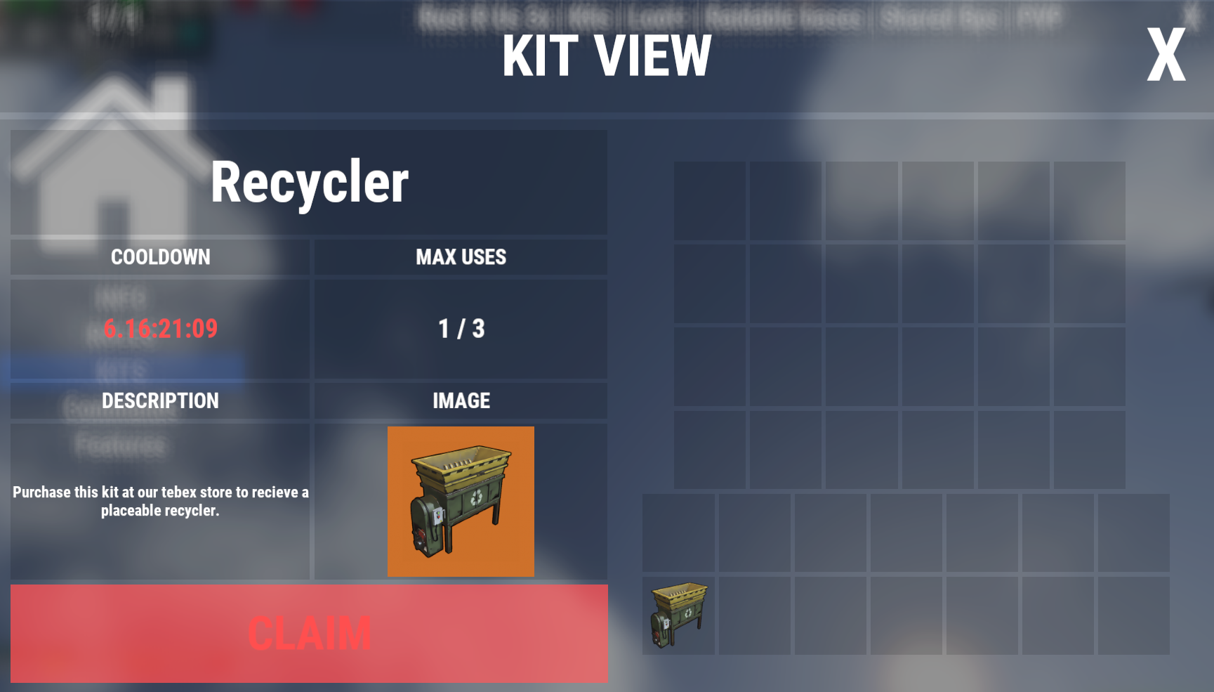 Placeable Recycler