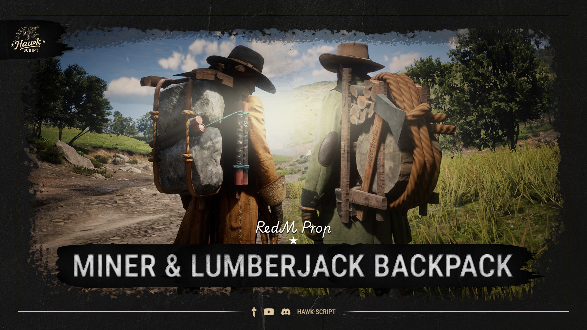 Hawk Prop Miner & Lumberjack Backpack