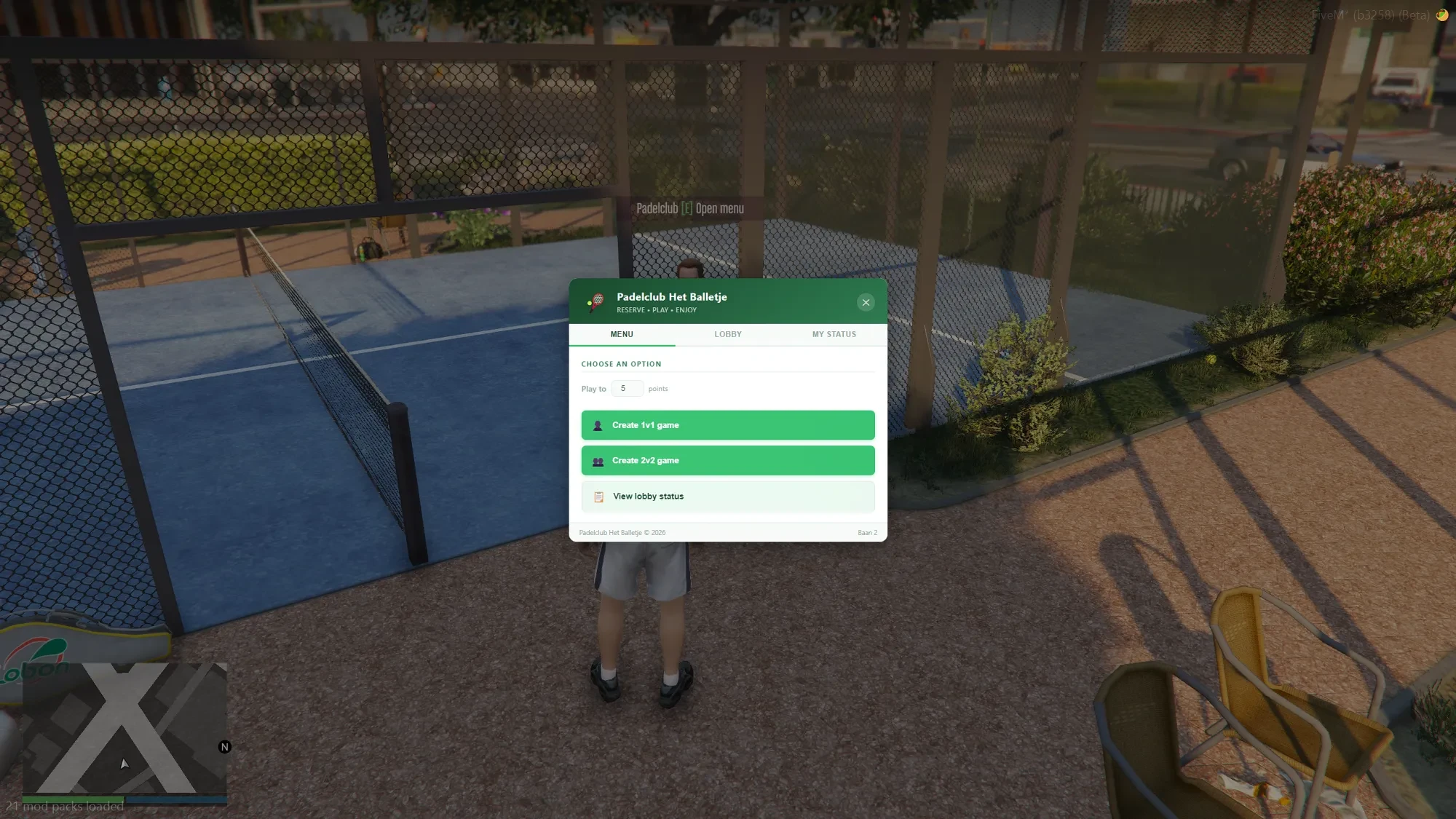 Padel Court | Map and Script| FiveM — afbeelding 8