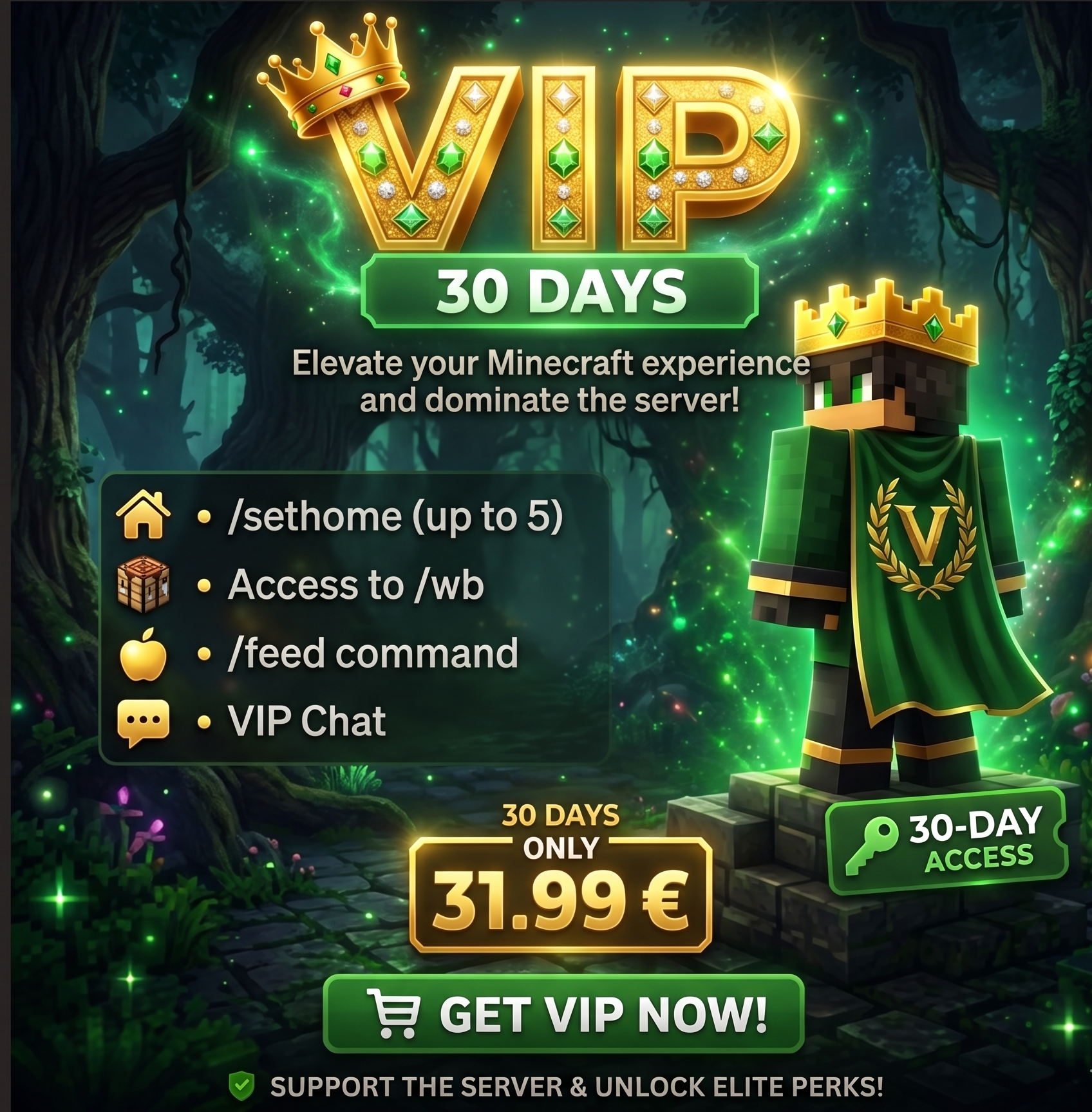 Galactic-VIP Rank (30 Days +2000 AstroCoins Bonus)