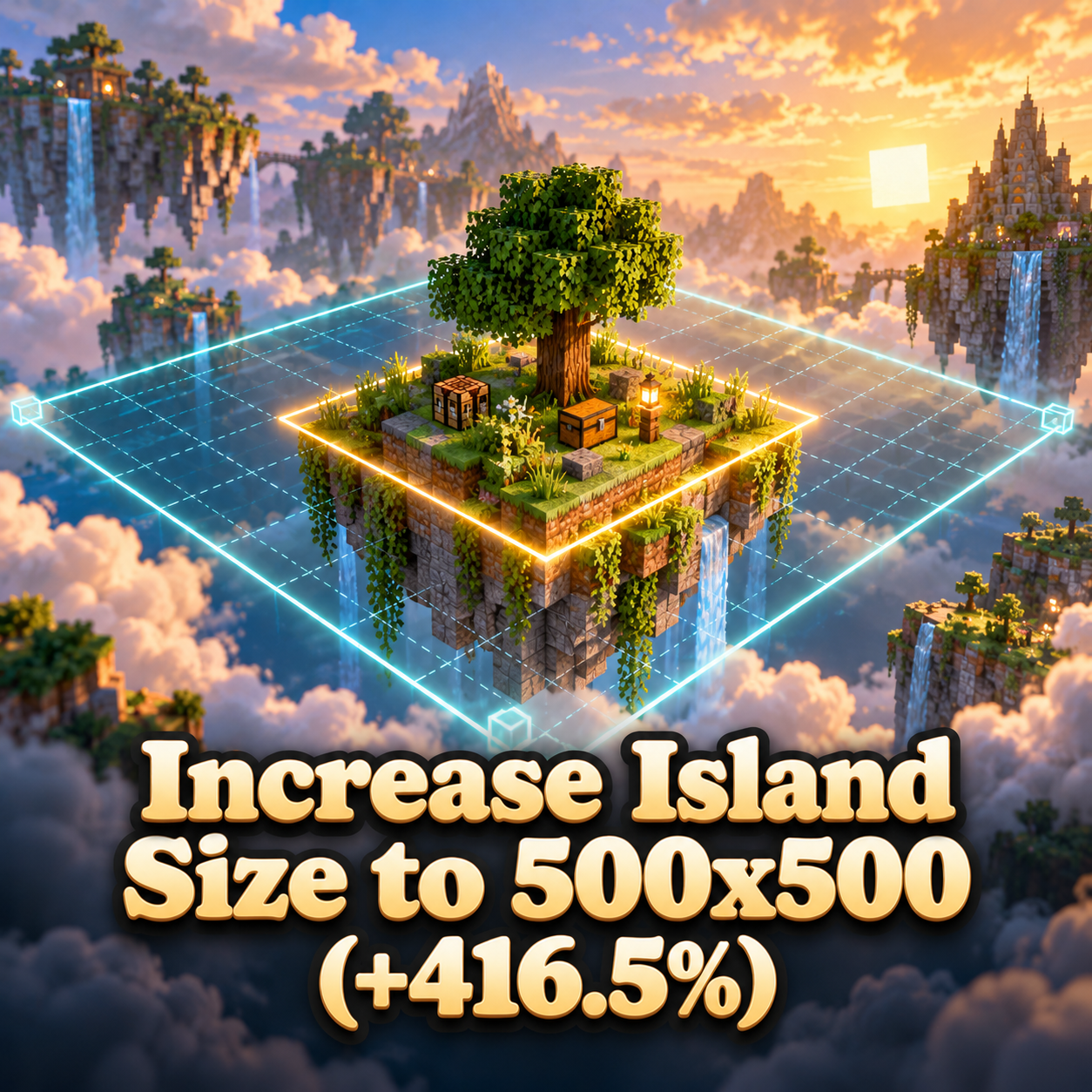 Increase Island Size to 500x500 (+416.5%)