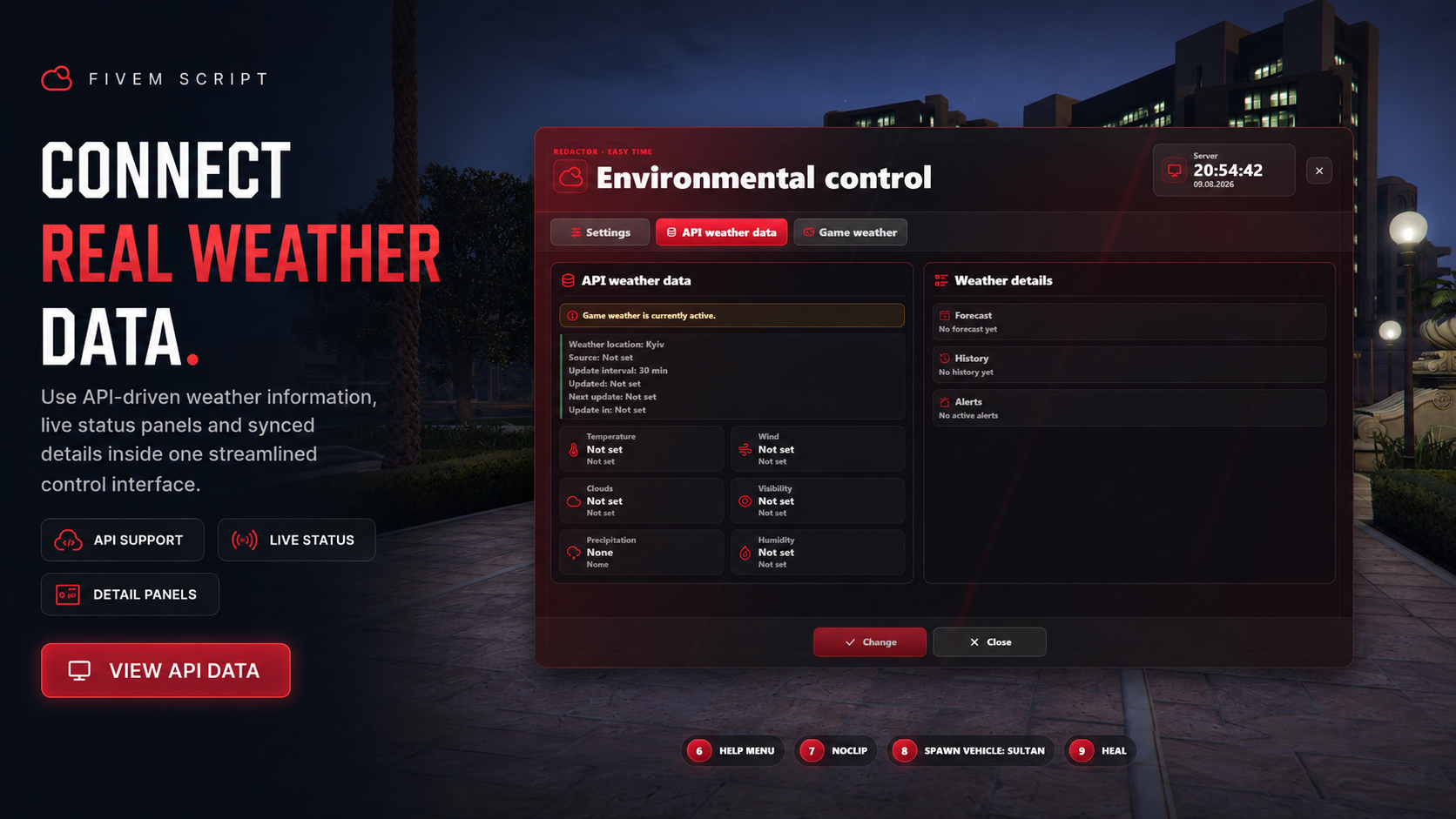 Environmental Control — FiveM Weather & Time System alternate preview