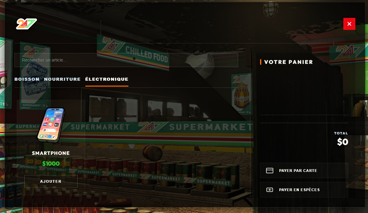 Shops UI