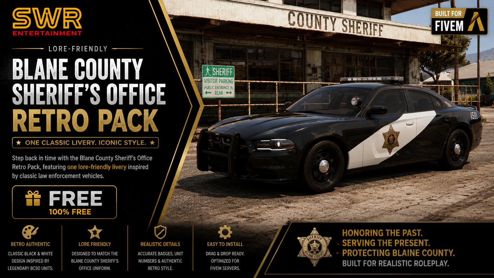 FiveM BCSO Blaine County Sheriff's Office Livery Pack