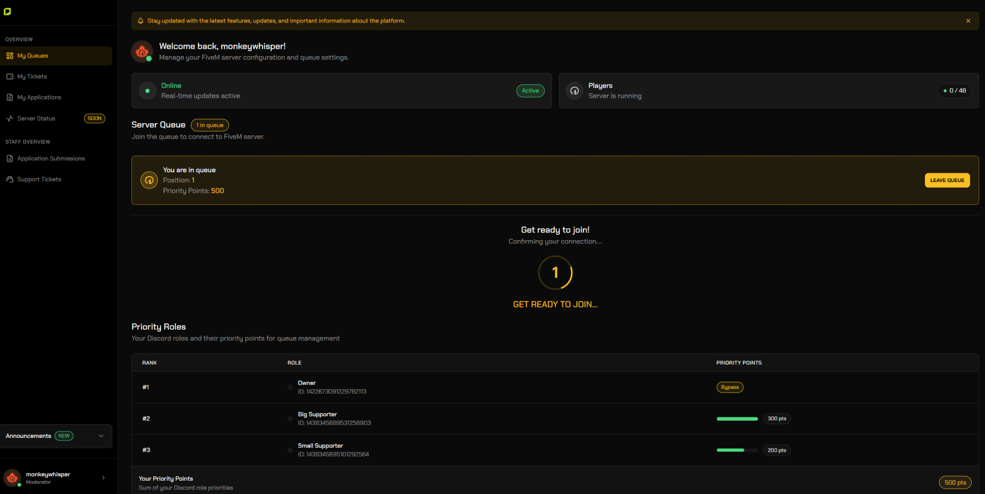 Web Queue - One Time Payment