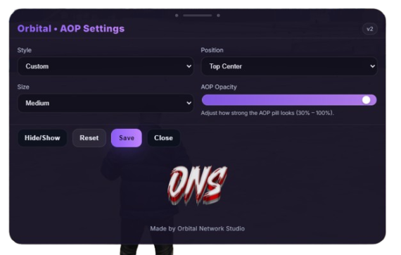 Orbital Network Studio · Advanced AOP (Area of Play) V2 (Qbcore)
