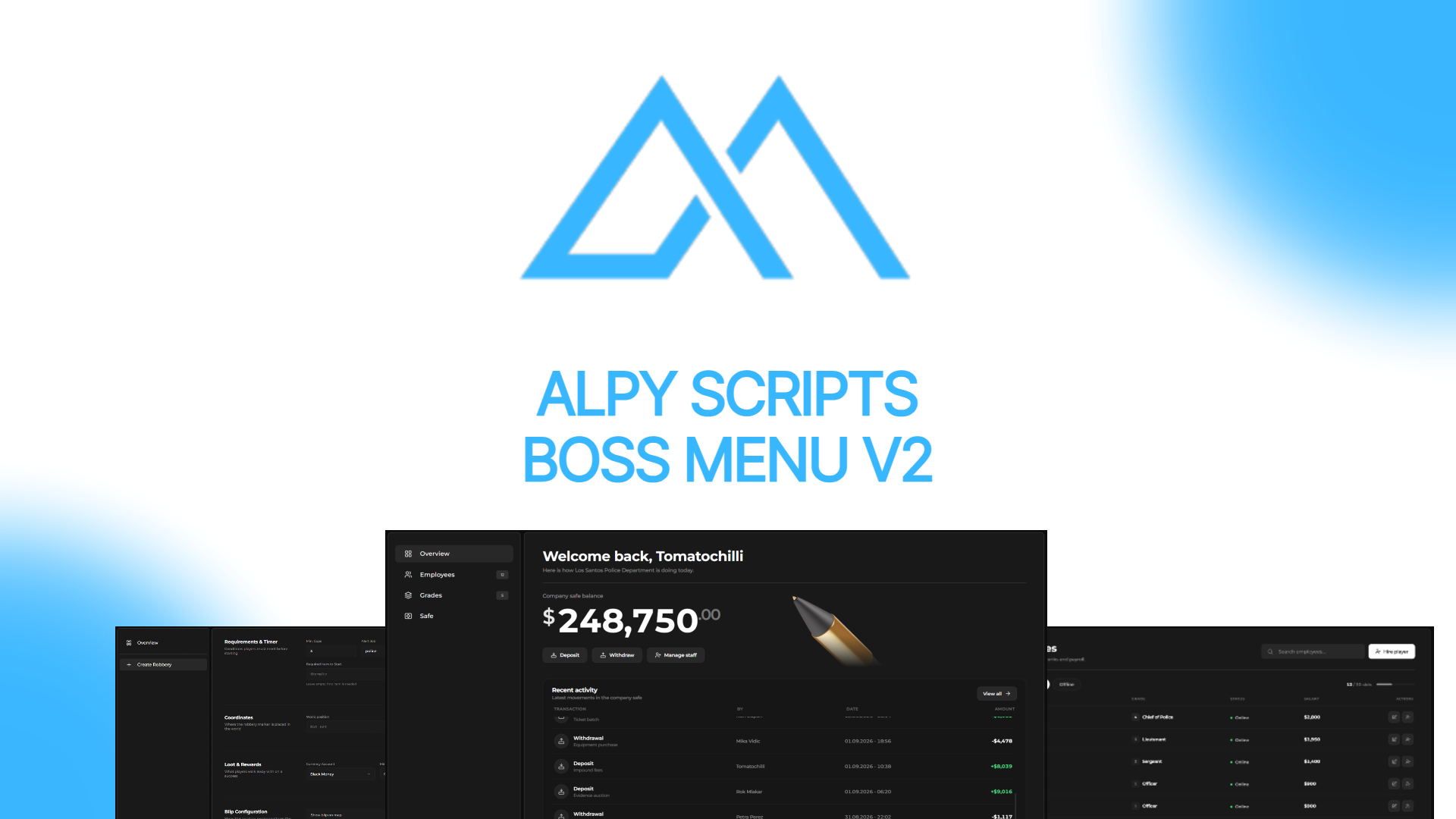 [ESX/QB/QBOX] Boss Menu V2