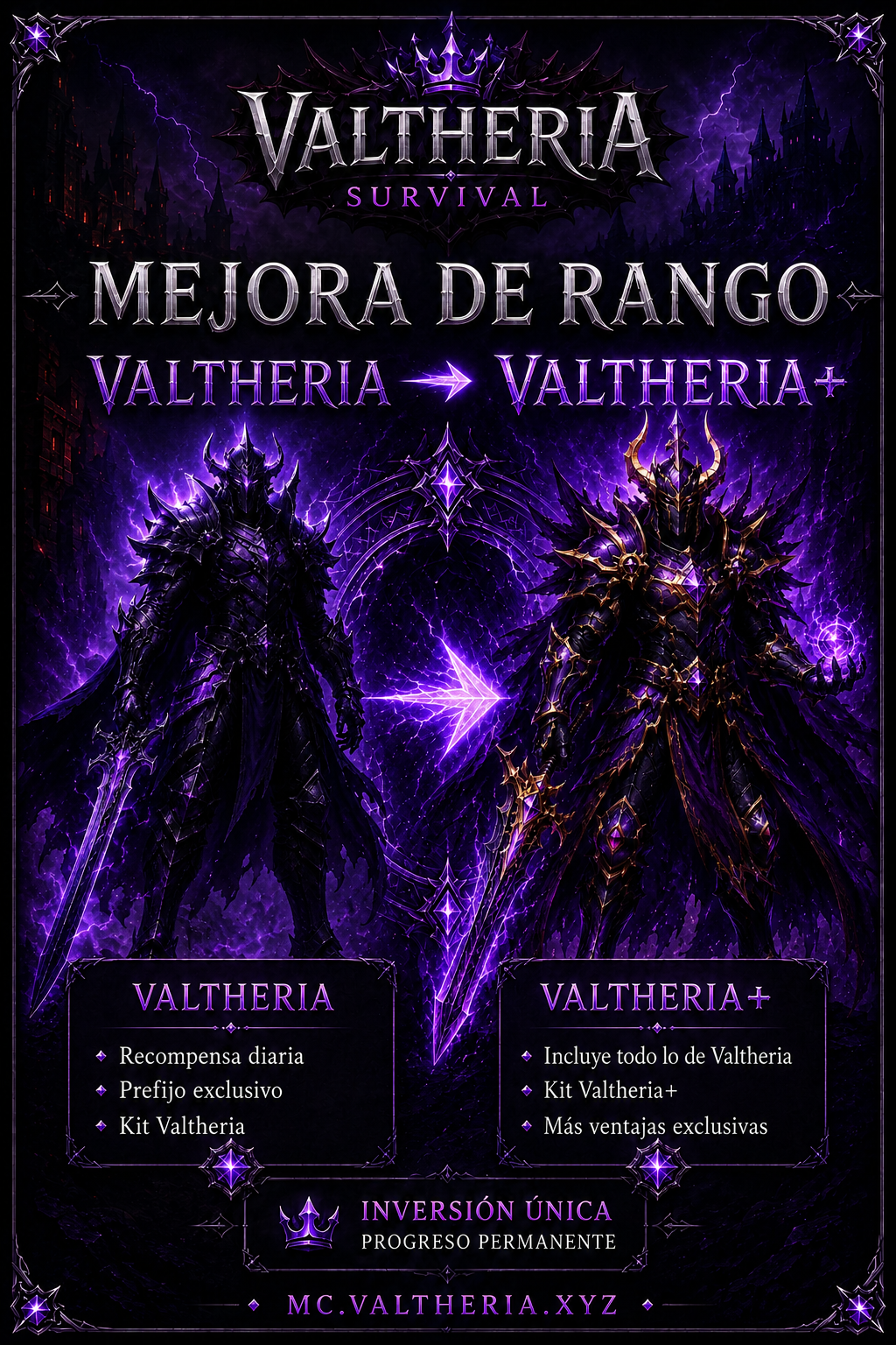 Mejora de Rango Valtheria a Valtheria+
