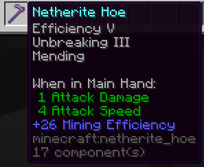 Netherite Hoe
