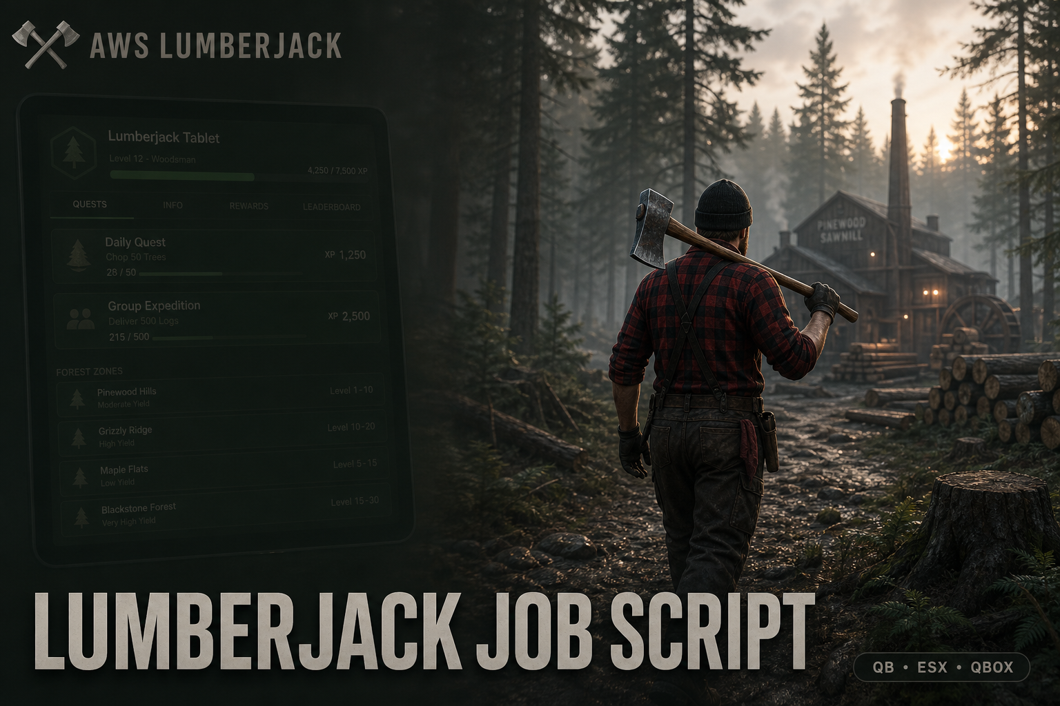 AWS Multiplayer Lumberjack Job