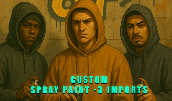 3 x Spray Paint