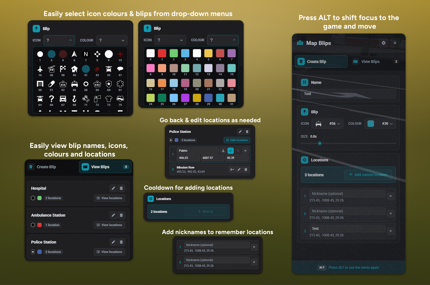 Map Blips Creator