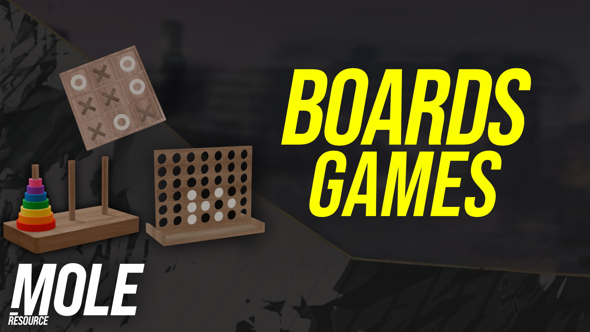[ESX/QB-Core] Board games package (Hanoi Tower, Tic-Tac-Toe, 4 in line)