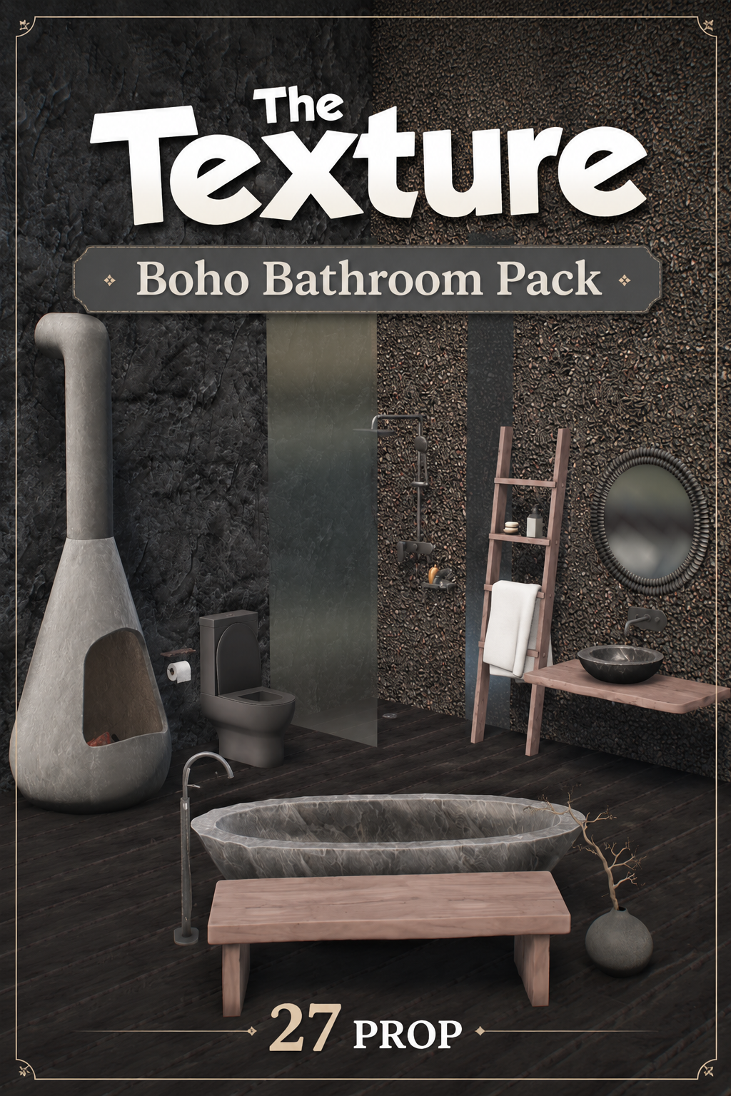 Boho Bathroom Prop Pack