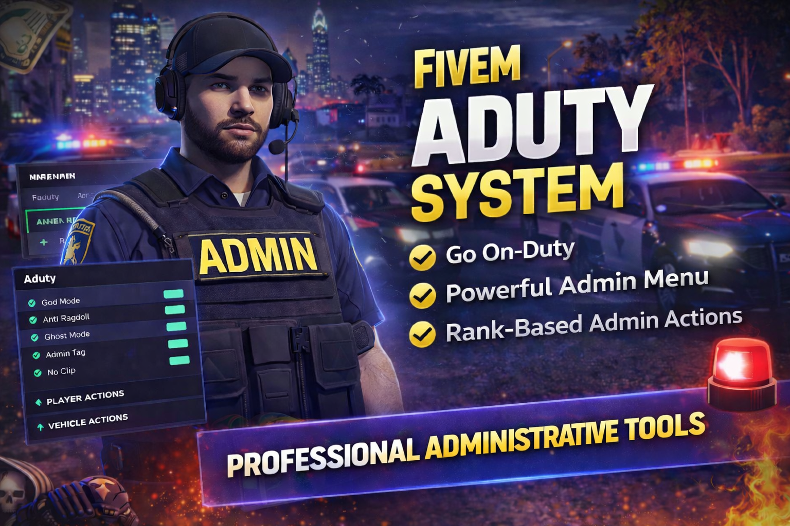 Advanced Aduty System with Admin Menu | ESX