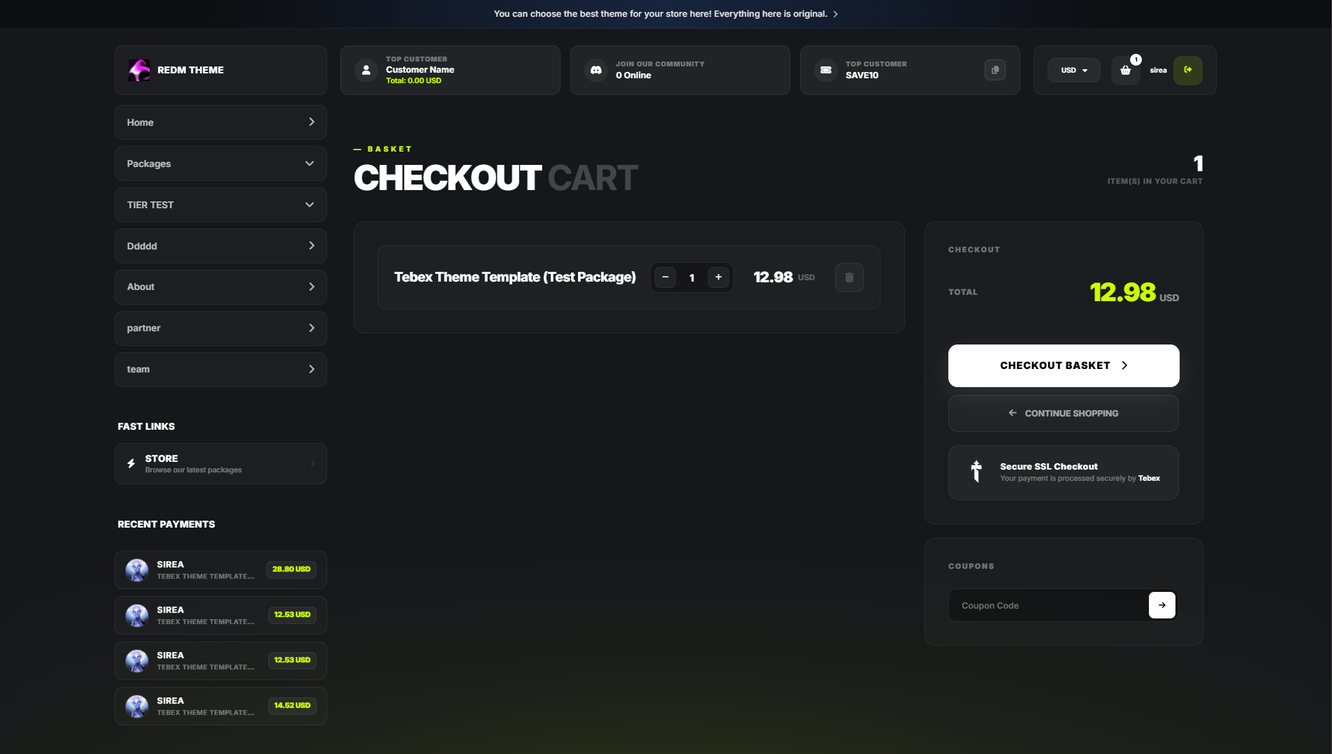 Lucir Fivem Theme Template V2.1