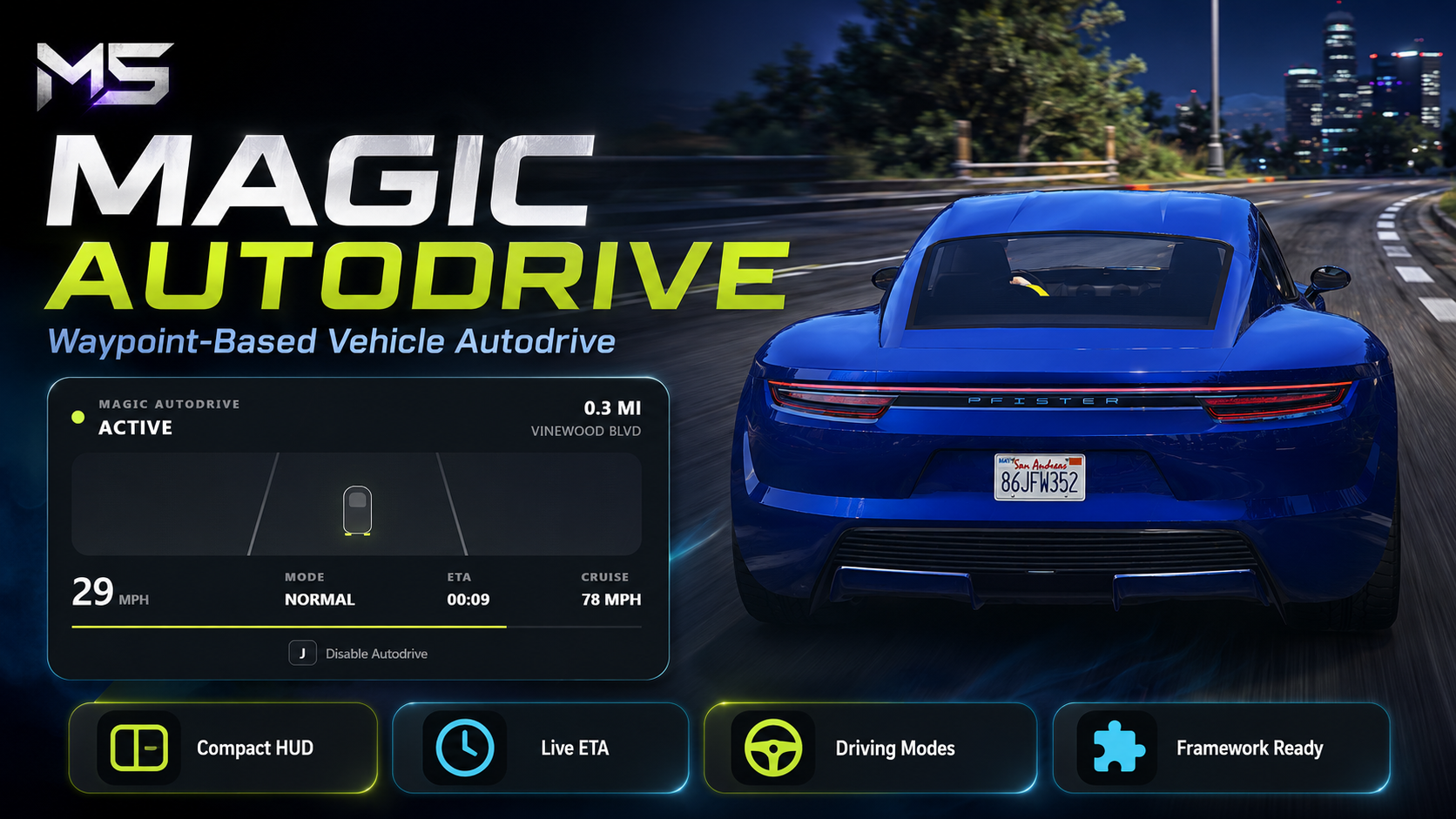 Magic Auto Drive – FiveM Autopilot System
