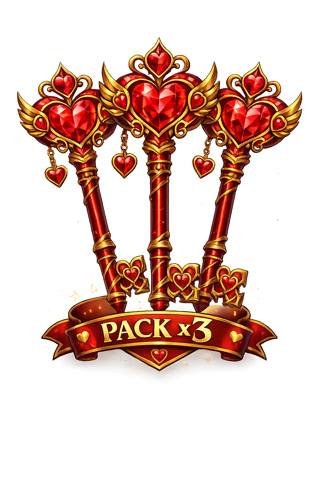 Pack x3 Llaves - San Valentin