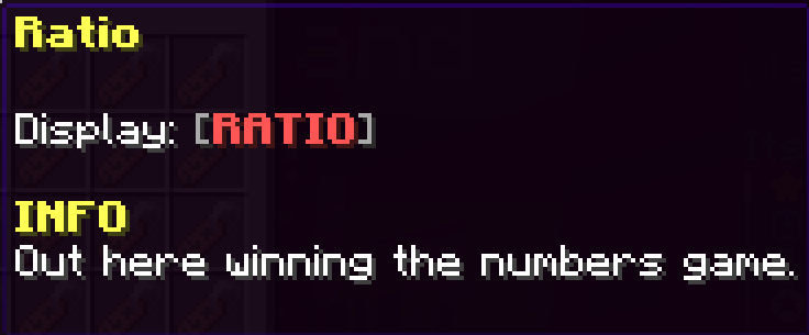 Ratio Tag