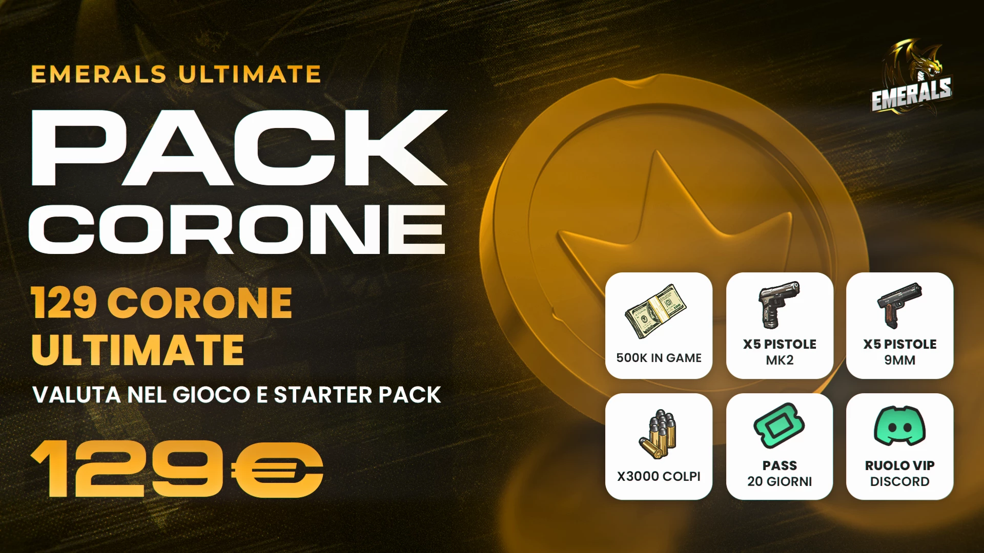 Pack 129 Corone Ultimate e Starter Pack