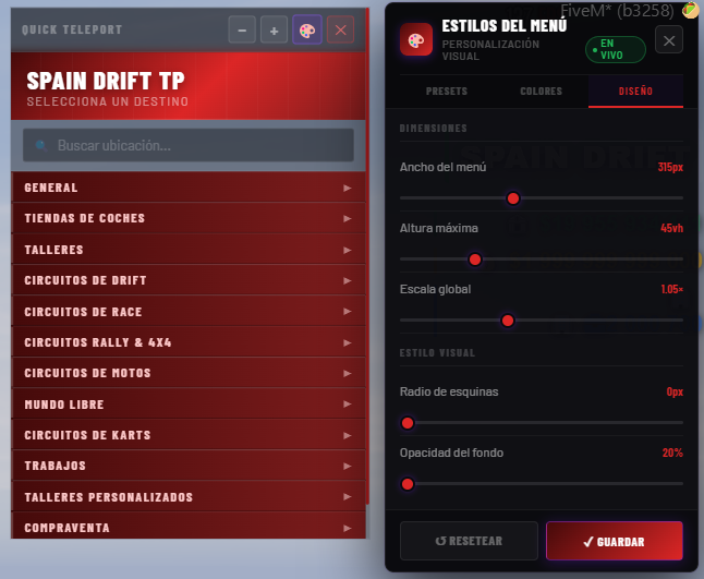 TP Menu — FiveM Script